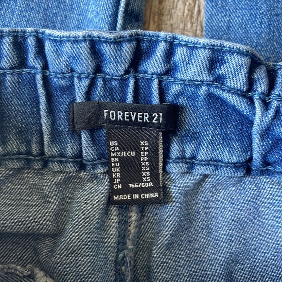 FOREVER 21 PAPERBAG HIGH WAIST JEANS! XSMALL - Picture 7 of 14